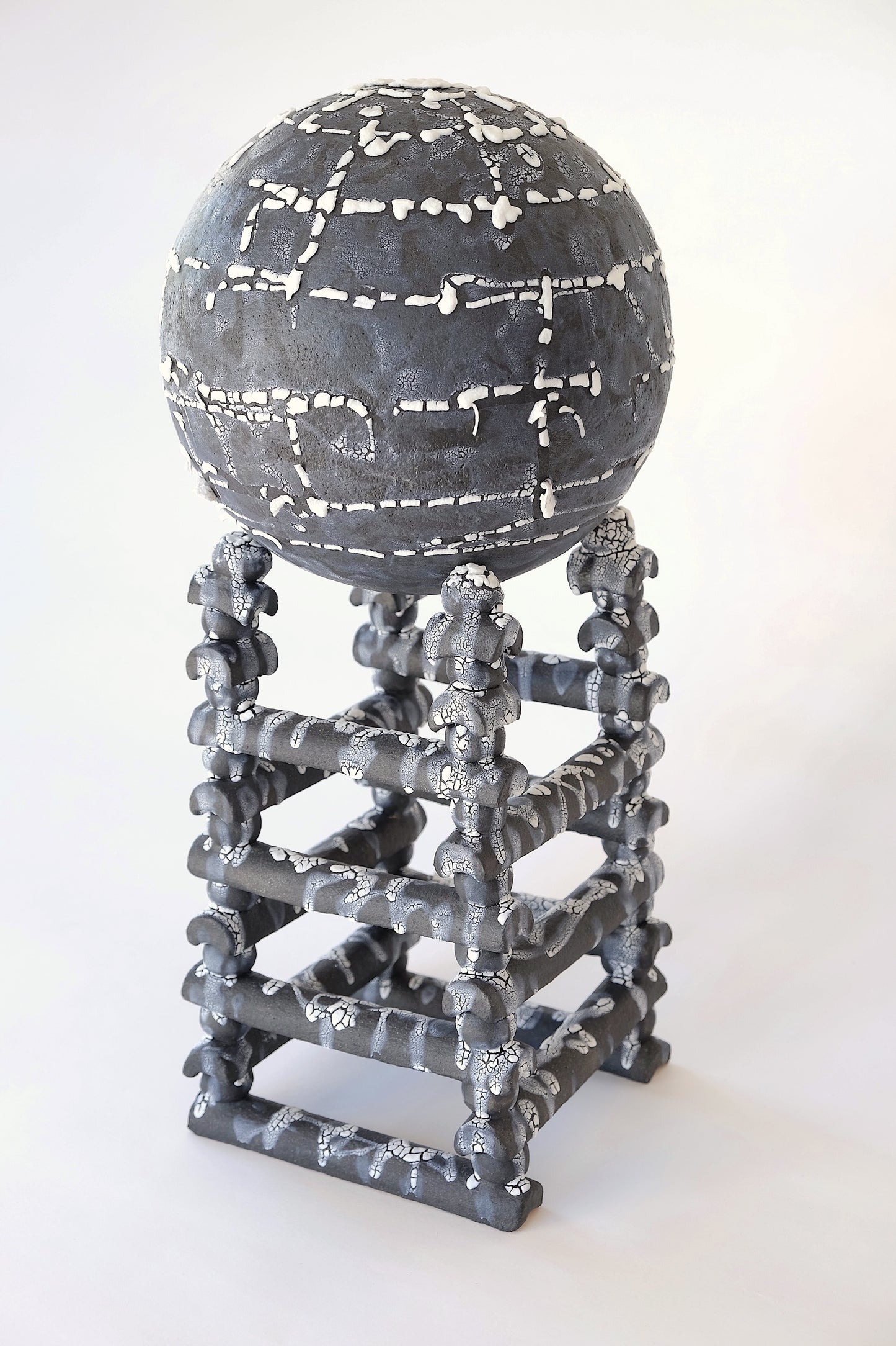 black and white structure