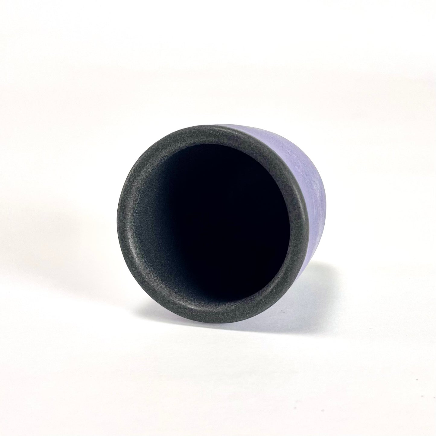 Lavender/Black sake cup
