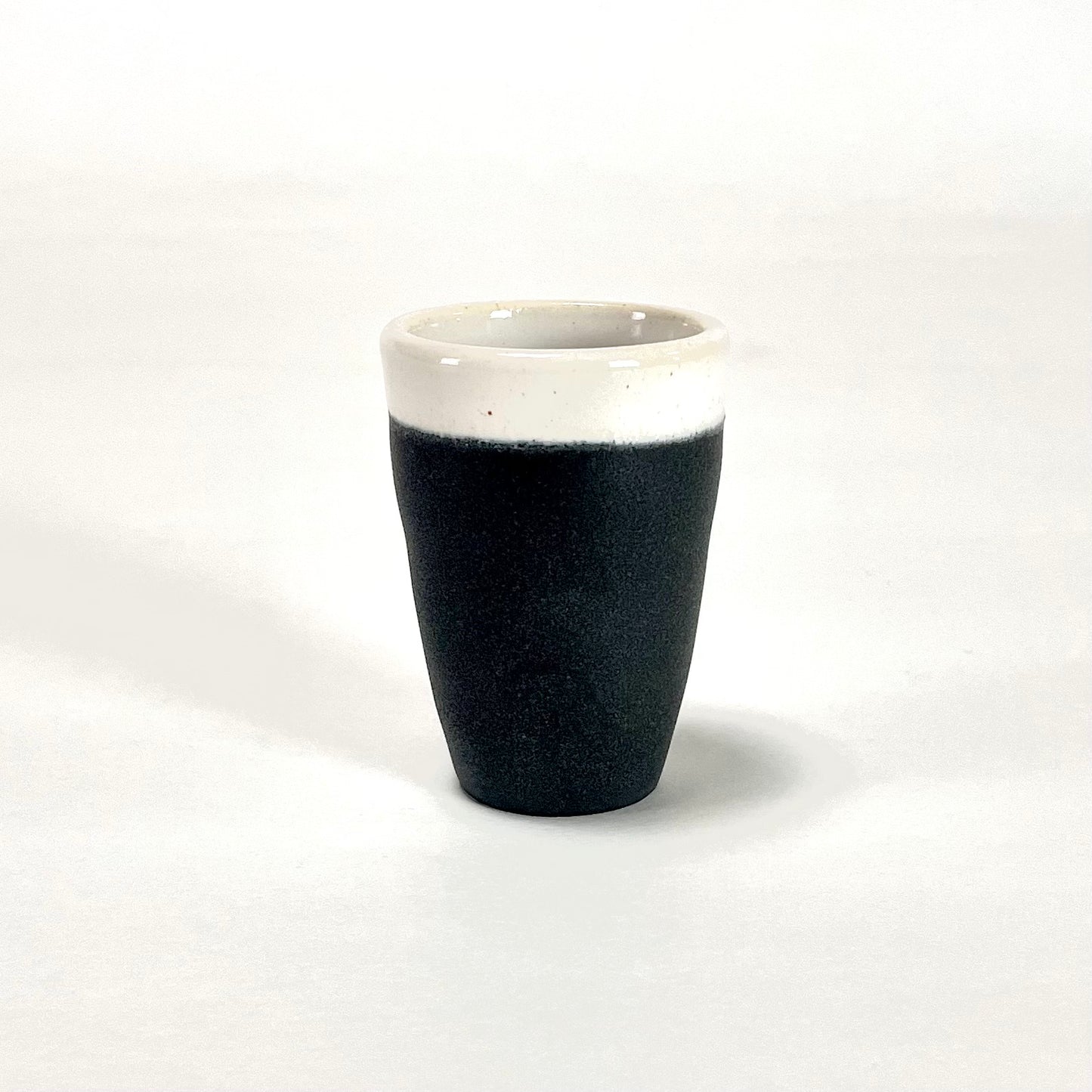 Black/White sake cup